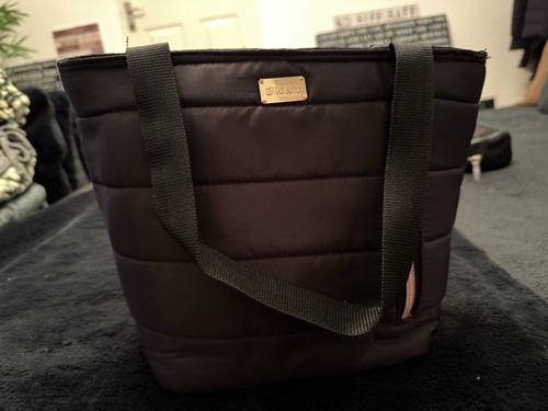 Dkny black quilted lunch - black, bag