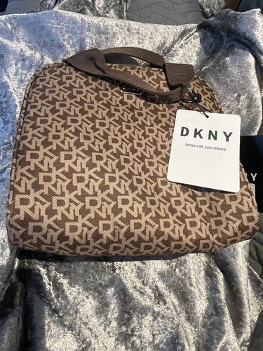 Dkny logo print lunch bag - logo,